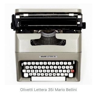 Gorgeous Mario Bellini Olivetti Lettera 35i Typewriter / Beautifully