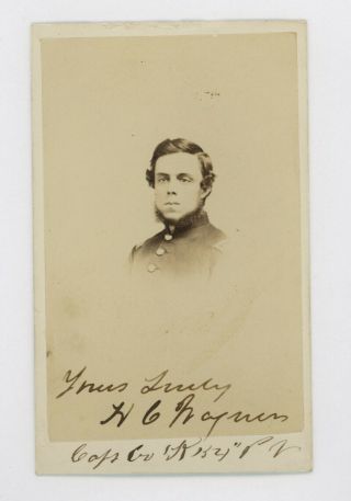 Civil War Cdv Photo Captain Henry C.  Wagner,  54th Pa Volunteer Infantry Regiment
