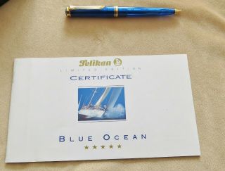 Pelikan Limited Edition Blue Ocean Ballpoint Pen - W/coa
