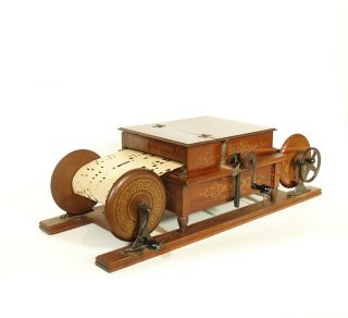 c.  1878 Mechanical Organette 2 - Spool Roller Organ,  Uncommon 4