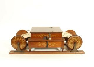 c.  1878 Mechanical Organette 2 - Spool Roller Organ,  Uncommon 7