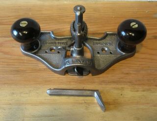 Stanley No.  71 Router Plane With Two Cutters