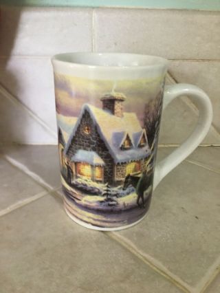 Thomas Kincaid Coffee Tea Cup Mug 2001 Memories Of Christmas