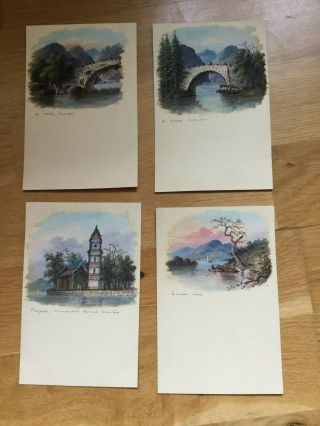 CHINA 20 Lovely hand coloured Postcards Waterlow & Sons Early 1900s V.  g.  c. 4