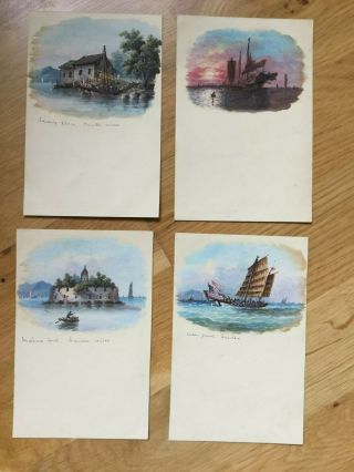 CHINA 20 Lovely hand coloured Postcards Waterlow & Sons Early 1900s V.  g.  c. 6