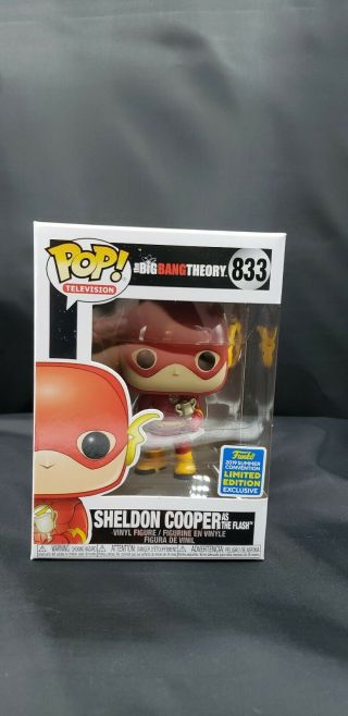 Funko Pop Sheldon Cooper As Flash Big Bang Theory Shared Sdcc 2019 In Hand