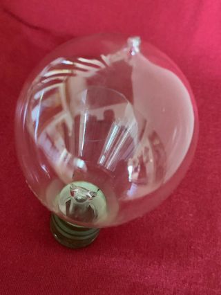 Antique c.  1890 Thomson - Houston T - H Base Light Bulb Blown Glass Tip Edison Patent 2