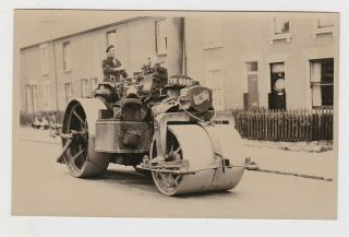Postcard Size Photo Traction Engine Nw 6092 D C Ver 1925 John Fowler