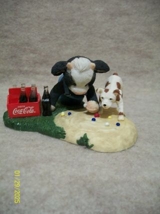 Coke Makes Good Things Taste Better - Coca Cola - Cow Figurine