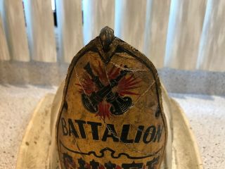 1930 Cairns Leather Presentation Battalion Chief Helmet Jersey City FD 9