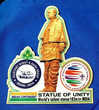 24th 2019 World Scout Jamboree Offical Wsj India Statue Contingent Badge Patch