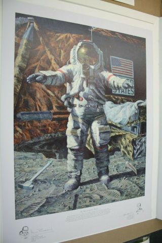 Alan Bean The Hammer And The Feather Hand Signed Nasa Apollo Mission 290/650