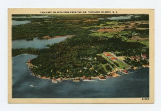 Thousand Islands Park From The Air,  Thousand Islands,  York Color Postcard