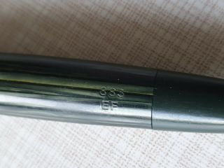 ⭐ Awesome FABER - CASTELL Green Osmia 883 Fountain pen Two - Tone Gold Nib 14k EF 2