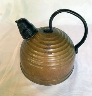 Vintage Bakelite Chick Whistle Teapot Revere Copper Beehive