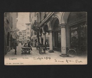 Opc 1904 Switzerland Lugano Postcard