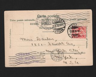 OPC 1904 Switzerland Lugano Postcard 2