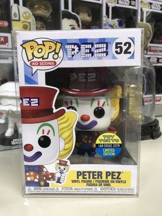 Funko Pop Ad Icon Peter Pez Sdcc 2019 Toy Tokyo Exclusive - Ships In Protector