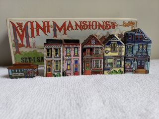 Wade Staffordshire Mini Mansions Set 1 Sanfrancisco Painted Ladies England