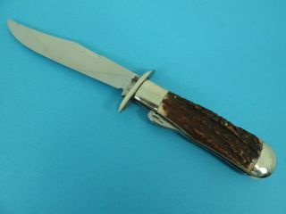 Marbles,  Gladstone,  Mich. ,  Usa Safety Folding Hunter Stag Knife,  C.  1920 - 30’s