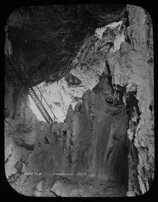 Antique Magic Lantern Slide Jenolan Caves Nettle Cave C1890 Photo Australia