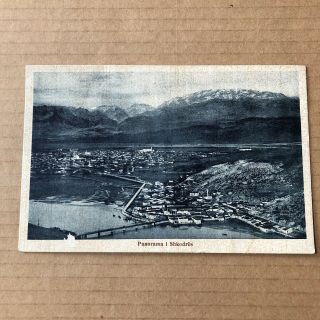 O) Postcard Albania Italy Italian Occupation Shkoder 1940