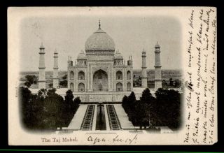 Dr Who 1905 India Taj Mahal Postcard C105119