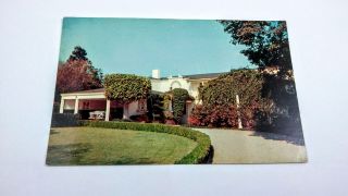 Joan Crawford Home Brentwood,  Ca World Famous Motionpicture Star Photo Inset Back