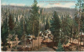 Acmegraph Yellowstone Park Postcard - Lunch At Wylie 