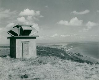 Beachy Head Lighthouse: Radar Station.  - Vintage Photo