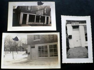 3 1930,  Post Office,  John Van Horn Confectionery,  Rives Junction Mi