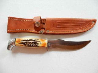 1978 Case Xx 525 - 5 Ss P,  Stag Knife,  W/sheath Y300