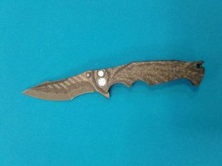 Brian Tighe Fighter Custom Integral Carbon Fiber Laminate Rwl - 34 Steel Knife