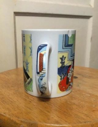 Vintage Chaleur Master Cubists Pablo Picasso D.  Burrows Coffee Tea Mug Rare 2