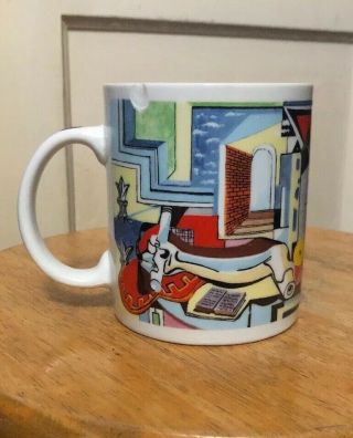 Vintage Chaleur Master Cubists Pablo Picasso D.  Burrows Coffee Tea Mug Rare 3