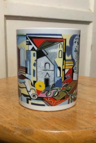 Vintage Chaleur Master Cubists Pablo Picasso D.  Burrows Coffee Tea Mug Rare 4