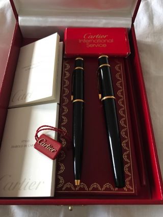 Cartier Diabolo Fountain and Ballpoint pens set,  Large size 3