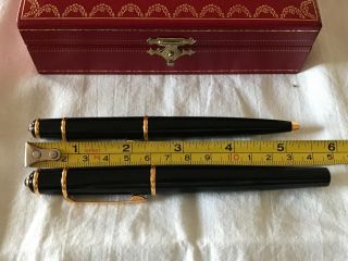 Cartier Diabolo Fountain and Ballpoint pens set,  Large size 7