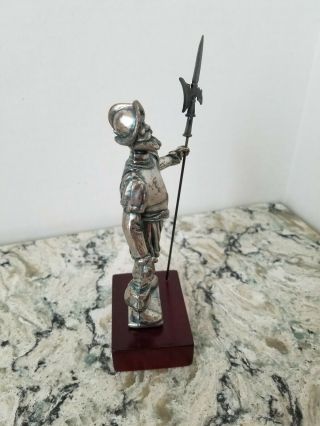 Spanish Conquistador Metal Statue with Sword 4