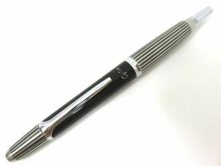 Ultra Rare Pilot Capless 14k Gold Black & Silver Stripe Fountain Pen Japan