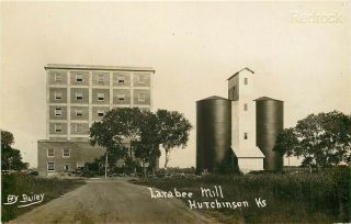 Ks,  Hutchinson,  Kansas,  Larabee Mill,  Rppc