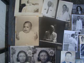 218 Vintage black & white photos African American family men women antique 2