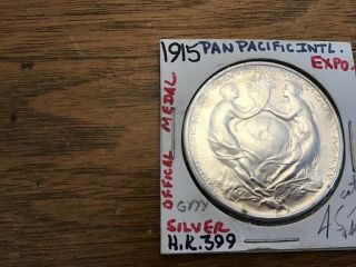 1915 Pan Pacific International Expo Silver Medal 3