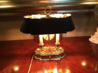 Frederick Cooper Bouillotte Tole Desk Lamp Metal Shade 5