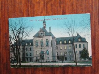Vintage Postcard - Hospital - Fond Du Lac,  Wisconsin