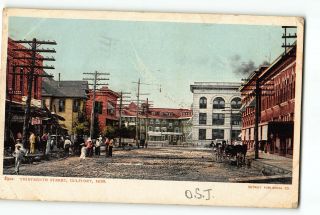 Gulfford Mississippi Ms Postcard 1906 Thirteenth Street View