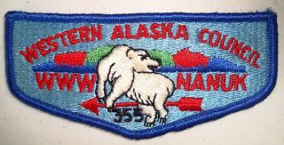 Oa Nanuk Lodge 355 523 549 Ak Patch Western Alaska Polar Bear S - 2b Service Flap