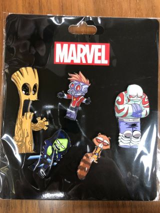 Sdcc 2019 Scottie Young Marvel Guardians Of The Galaxy Exclusive Pin Set