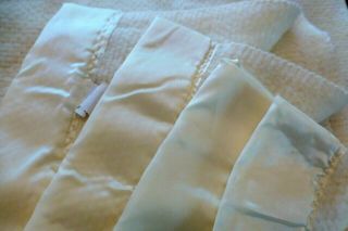 Vintage Adult Baby Morgan Style Blanket Fuzzy Soft Acrylic Satin Binding USA 6