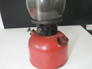 VTG USA COLEMAN RED 200A LANTERN 1952 CAMPING TENT LAMP 550 EMERGENCY LIGHT 3